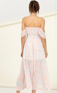 Pastel Cotton Candy High Low Dress