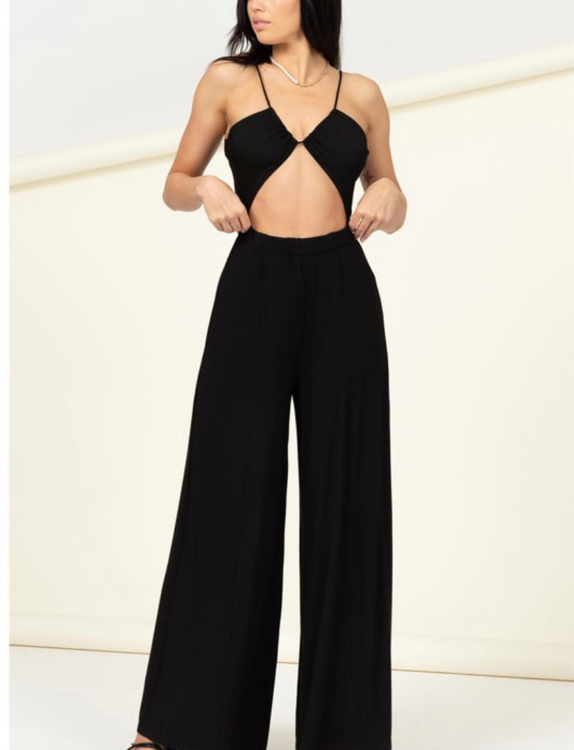 Black Cutout Jumpsuit