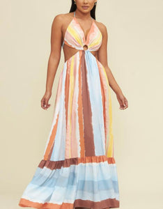 Sunset Cutout Maxi Dress