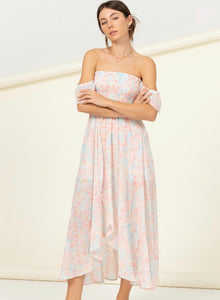 Pastel Cotton Candy High Low Dress