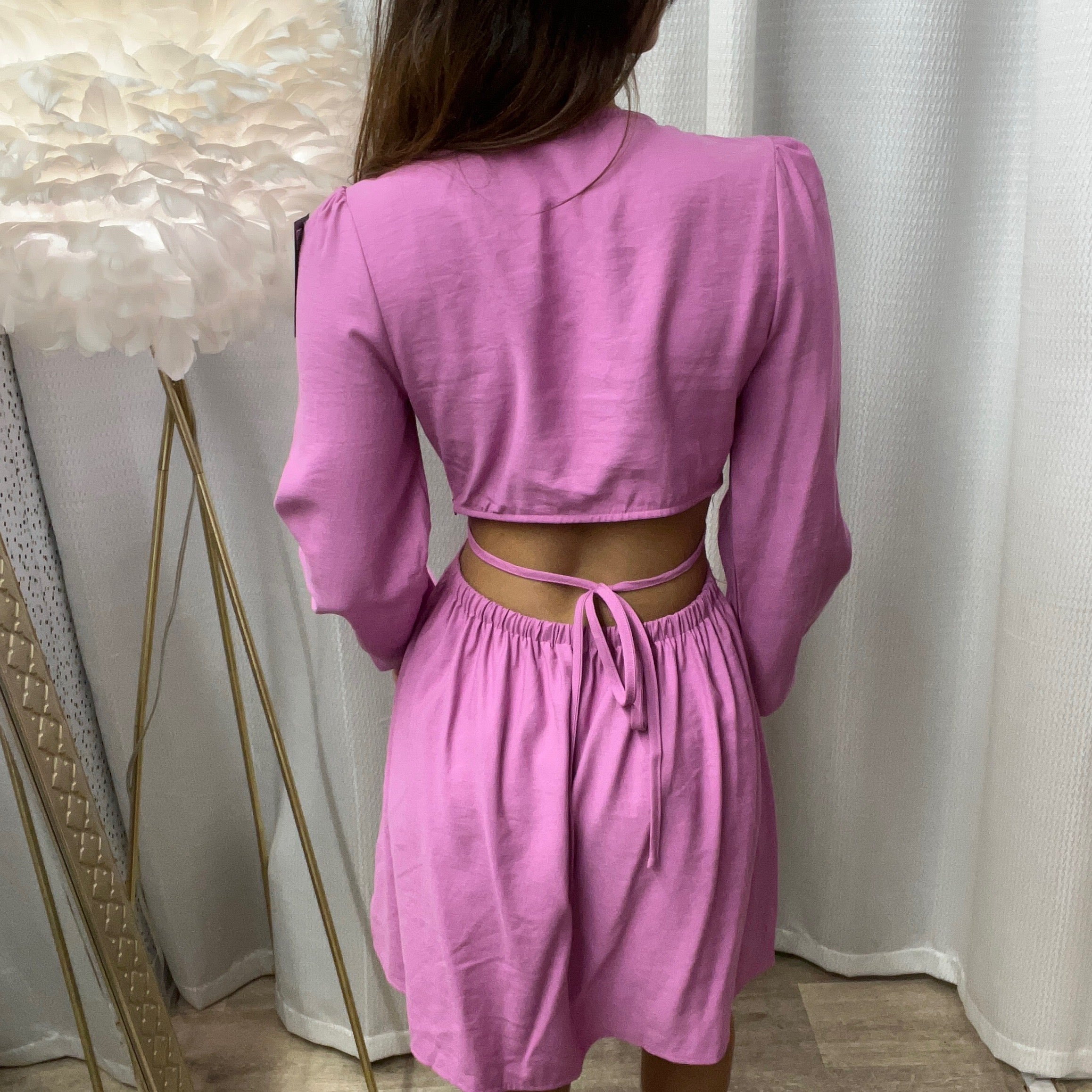 Pink Cutout Dress