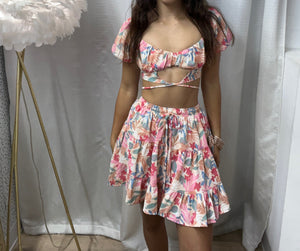 Tropical Pink Two Piece Set