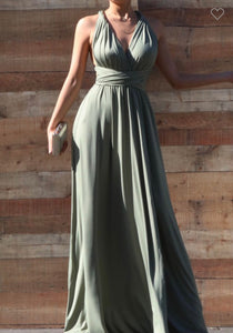 Sage Long Formal Multiway Dress