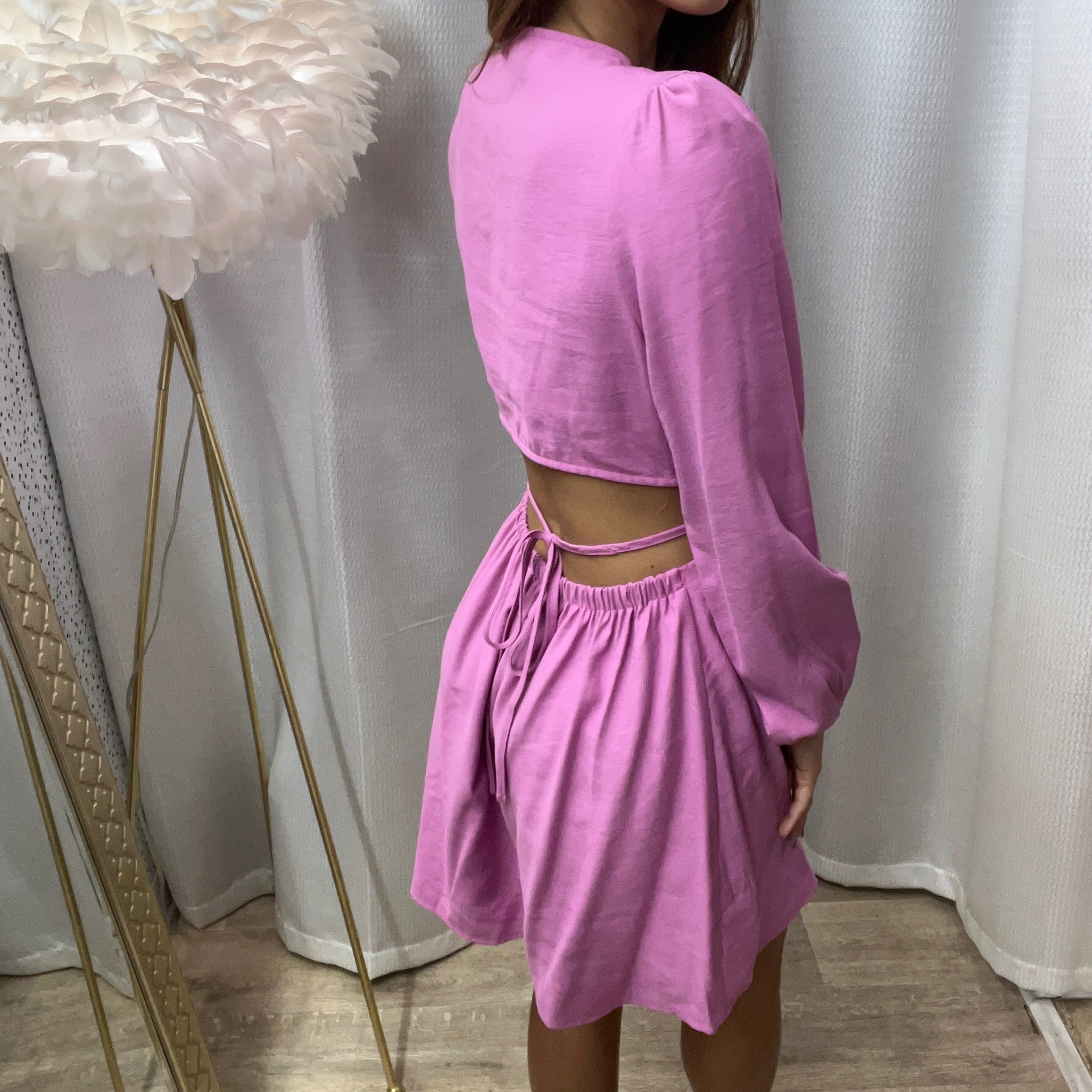 Pink Cutout Dress