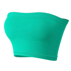 Green Bandeau Bra Tube Top