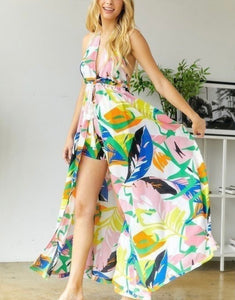 Tropical Maxi Top & Short Set