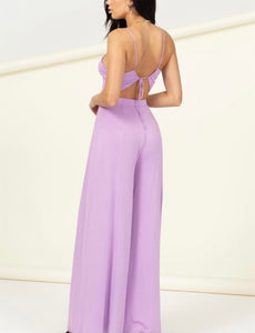 Lavender Cutout Jumpsuit