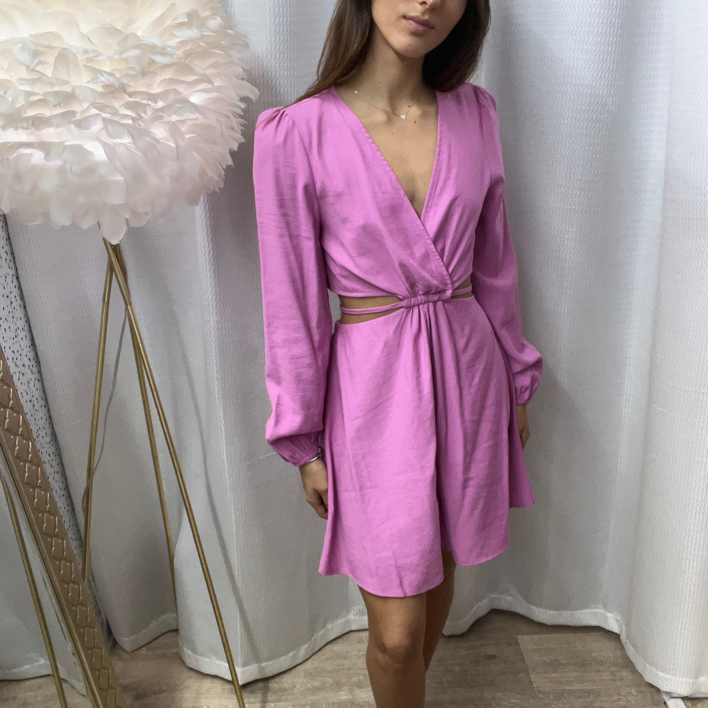 Pink Cutout Dress