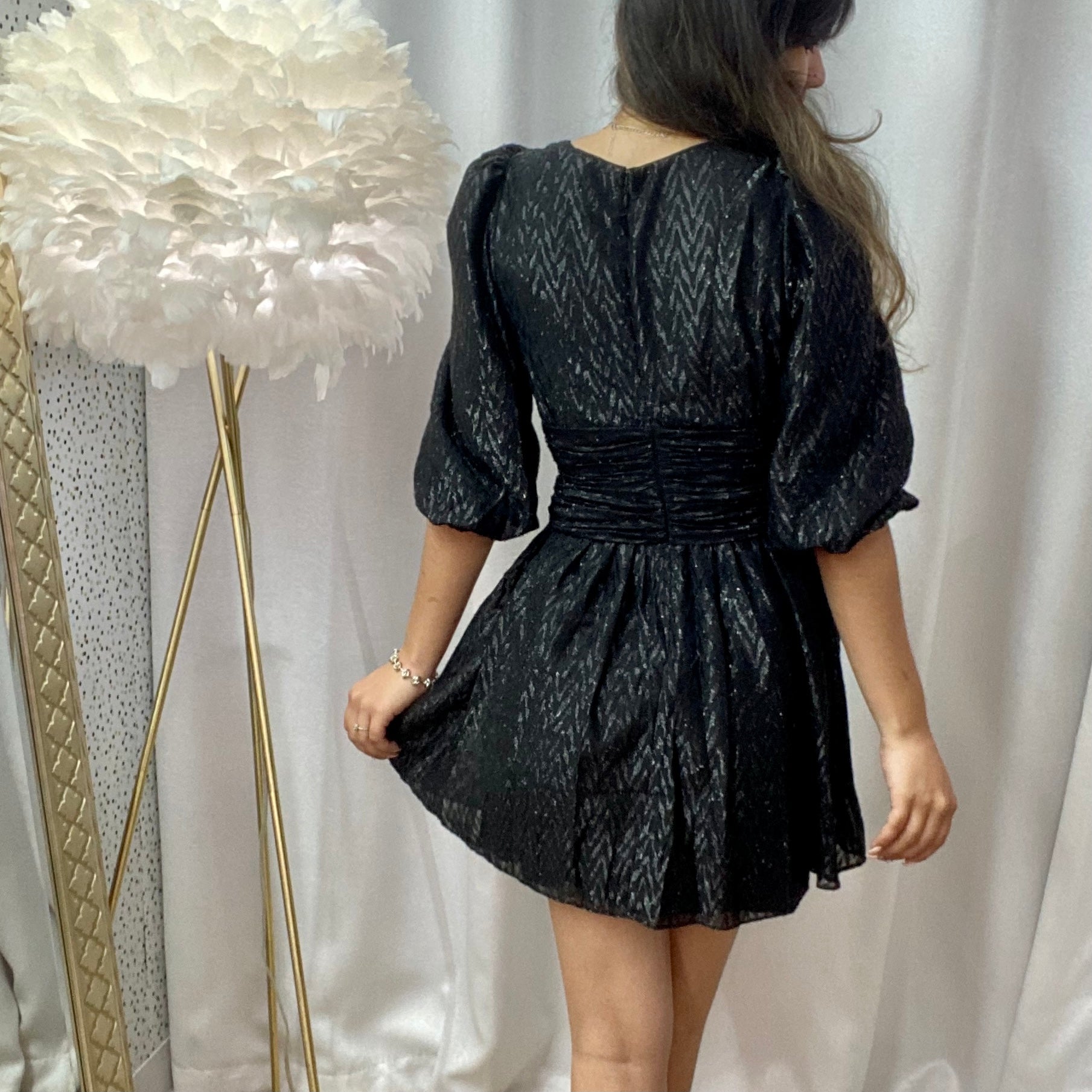 Shimmer Black Dress