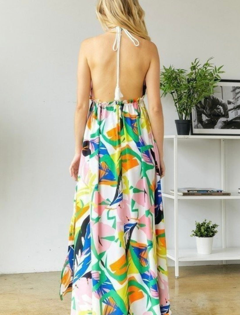 Tropical Maxi Top & Short Set