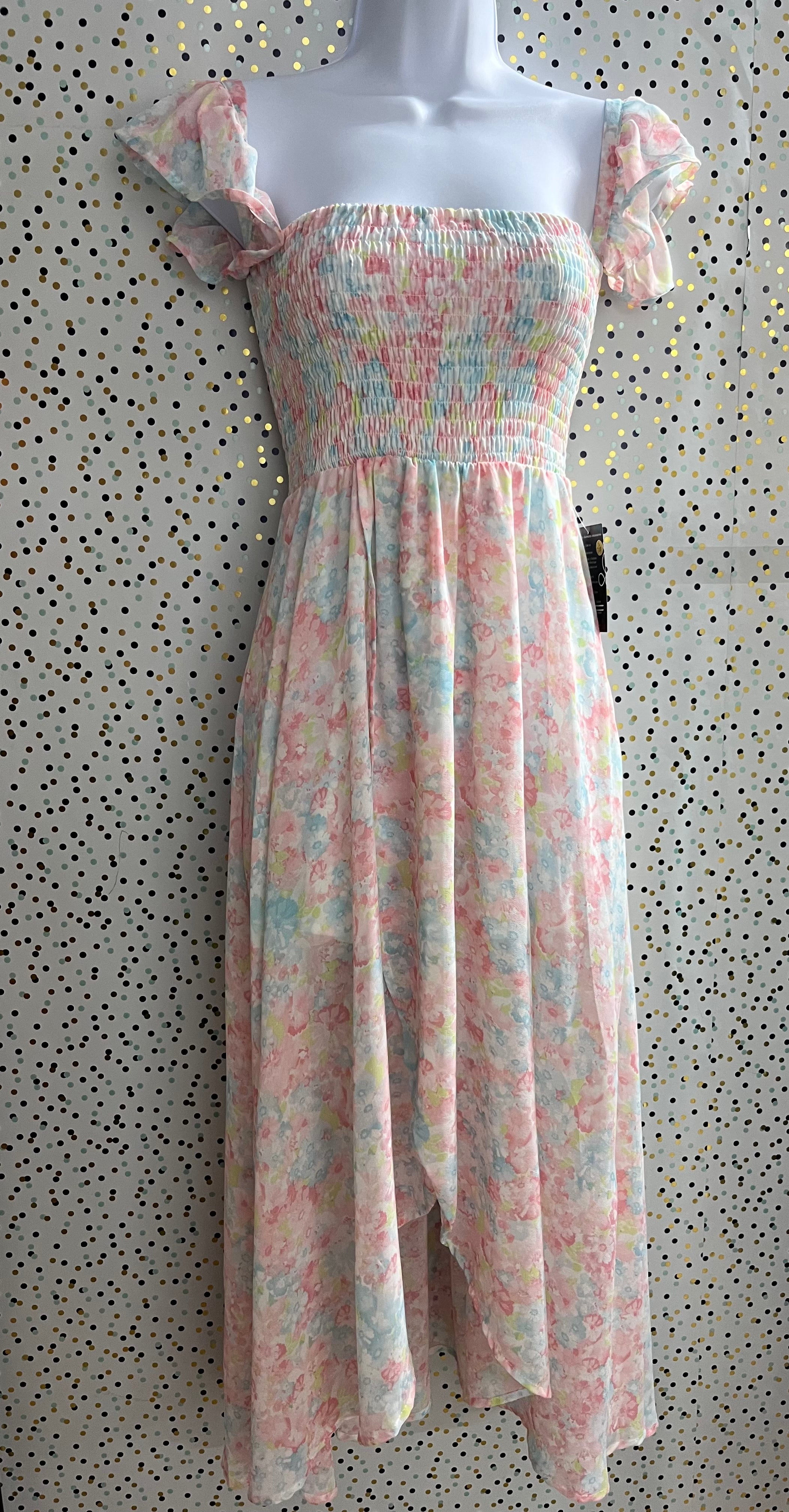 Pastel high low dress best sale