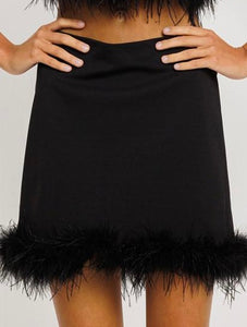 Black Feather Skirt